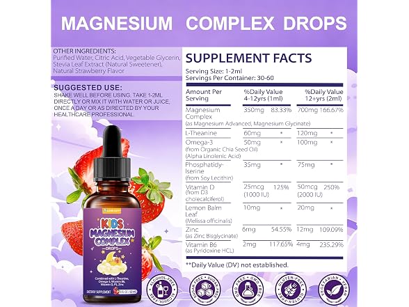 Kids Magnesium Liquid Drops-Magnesium
