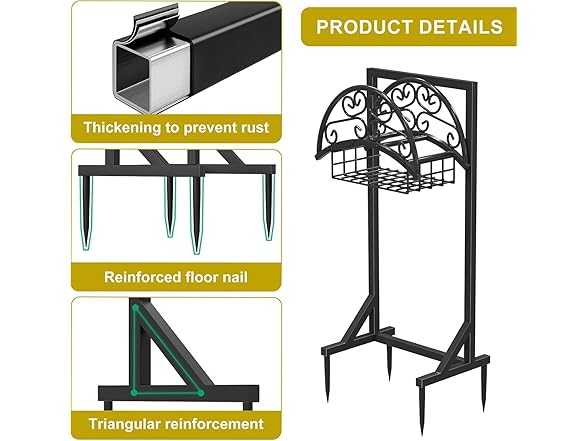COZEER Heavy Duty Garden Hose Holder