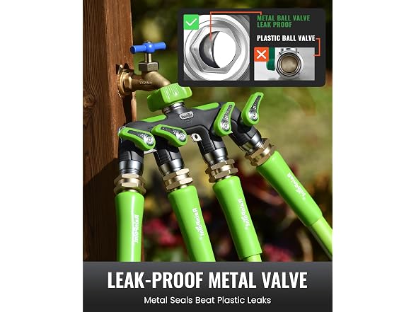 RAINPOINT 4 Way Garden Hose Splitter