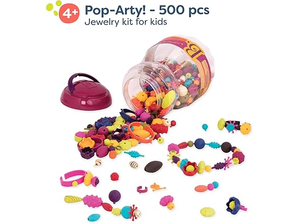 B. toys – Pop Arty! 500 Pieces – Jewlery Making Kit