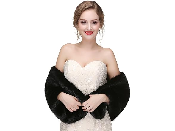 CanB Women's Winter Faux Rabbit Fur