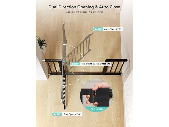 COMOMY 30"Tall 46"Wide Baby Gate