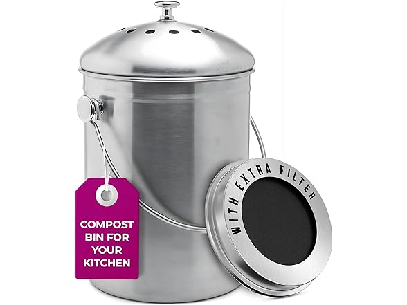 EPICA Countertop Compost Bin Kitchen | 1.3 Gallon