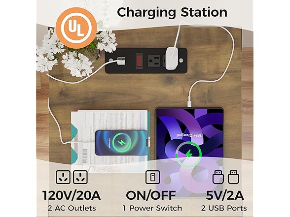 RoyalCraft Nightstand Set of 2