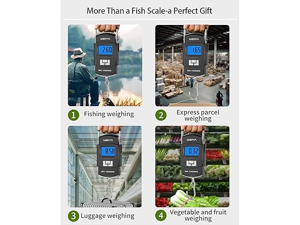 MEIYA 110lb/50kg Digital Fishing Scale