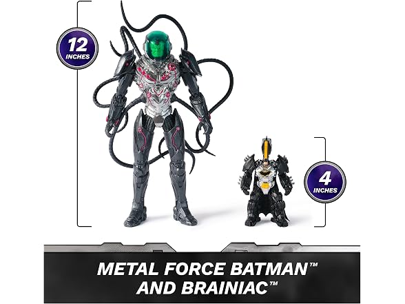 DC Comics Metal Force Brainiac vs Batman Figure Pack