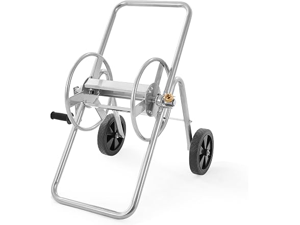 Hose Reel Cart, Hold Up to 175 ft of 5/8’’ Hose