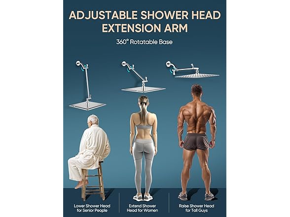 Cobbe 11" Shower Extension Arm