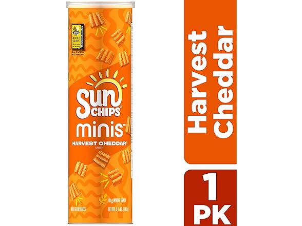 SunChips Minis, Harvest Cheddar Whole Grain Chips