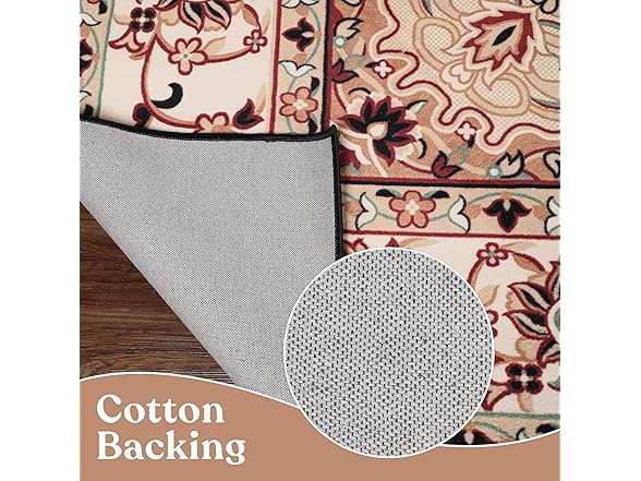 Superior Traditional Floral Medallion Border Rug