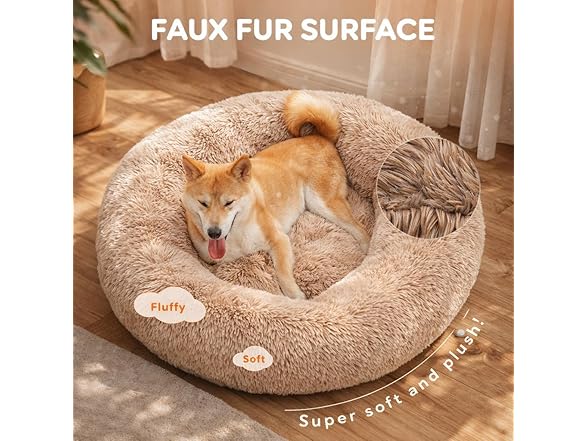 FITION Dog & Cat Bed for Indoor, 24in