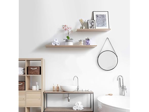 Delta Cycle & Home Wall Mounted Floating Shelves, 2Pk