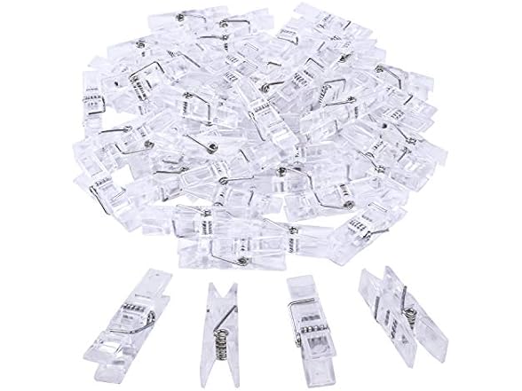 BronaGrand 50pcs Small Clear Plastic