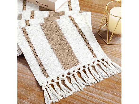 B-COOL Farmhouse Table Runner Macrame Décor