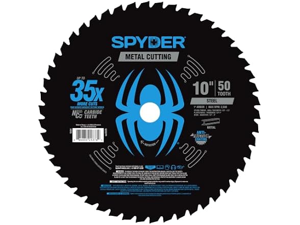 Spyder M-TCG 10 50T Circ Saw Blade