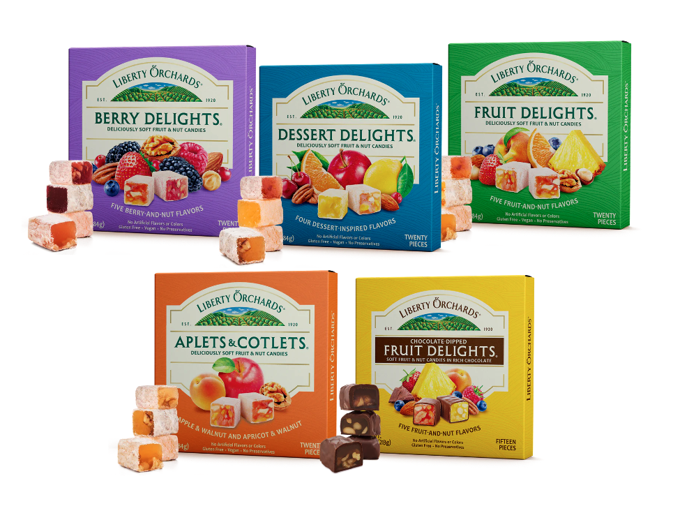 (5 Pack) Liberty Orchard Soft Fruit & Nut Candies Gift Set - Gallery 20
