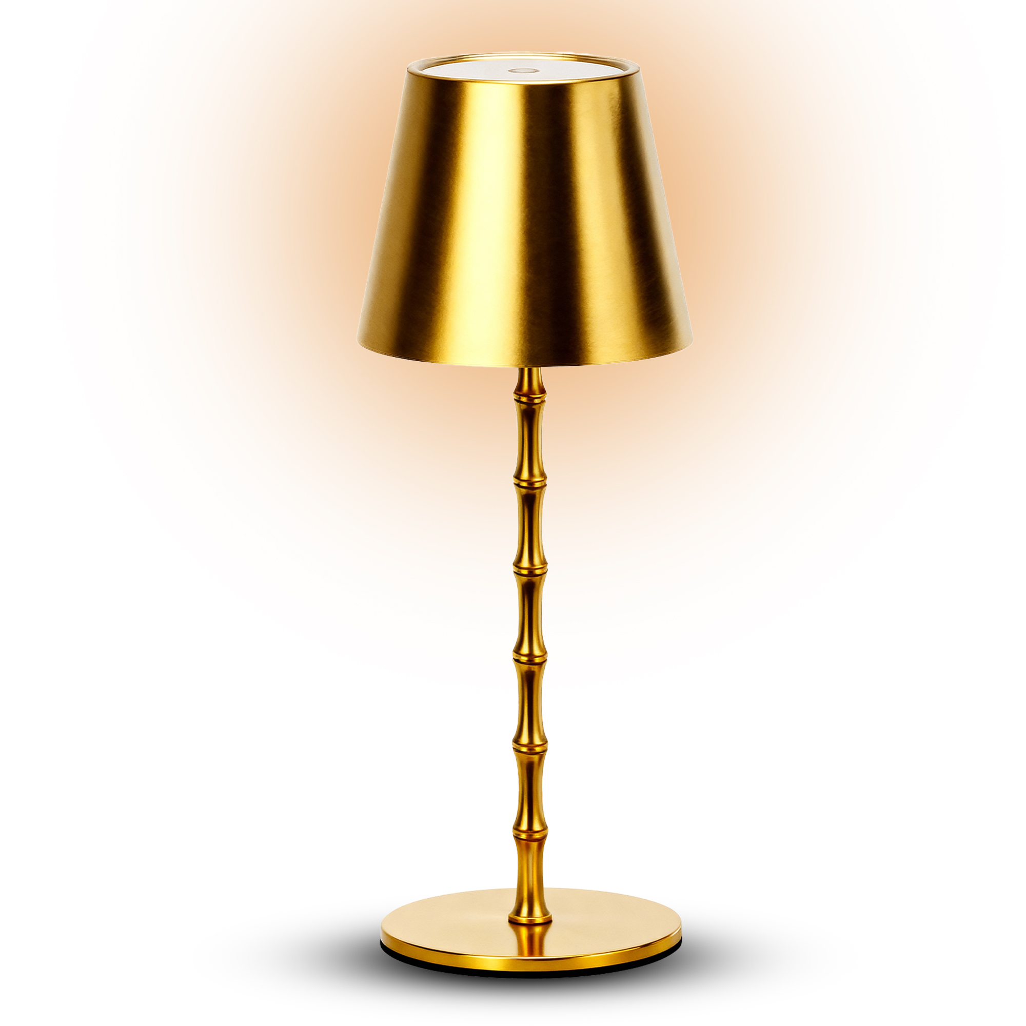 Bell+Howell Bamboo Design Gold Lamp - Gallery 9