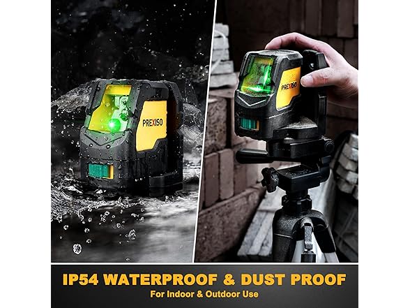 Prexiso Laser Level with Tripod, IP54 Professional