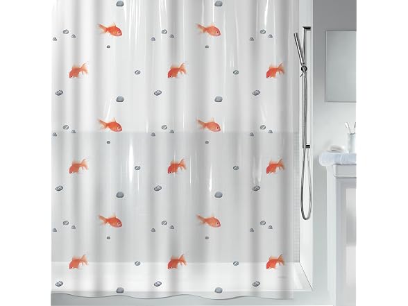 Spirella Goldfish Orange Shower Curt