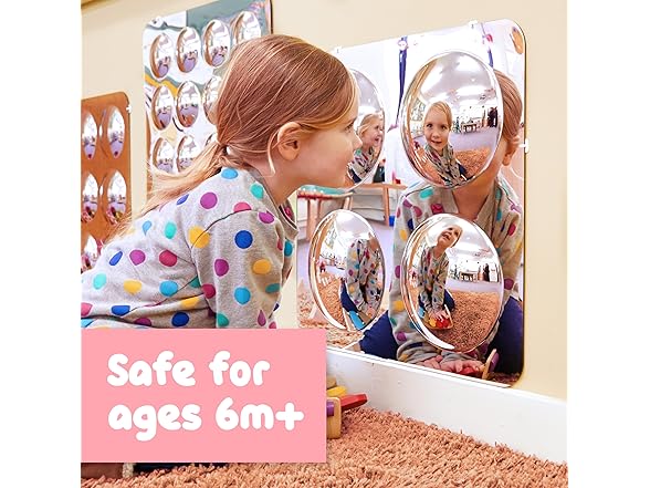 SPARK & WOW Sensory Wall Toddler Mirror