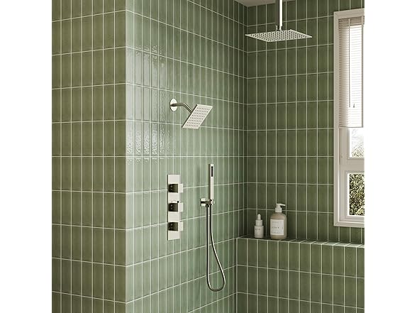 EVERSTEIN SFS1004A-NK12 Brushed Nickel 12" Shower System