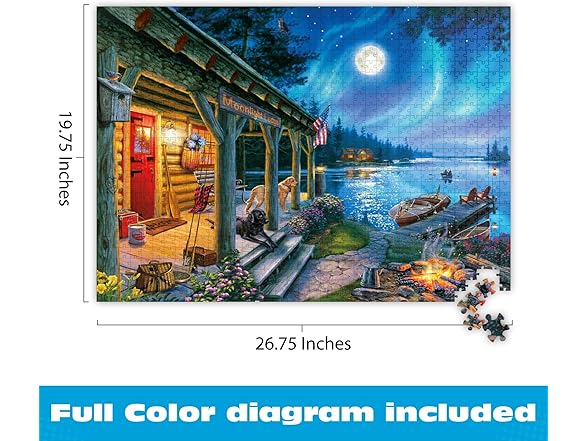 Moonlight Lodge - 1000 Piece Puzzle