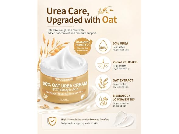 Grocerism 50% Oat Urea Foot Cream