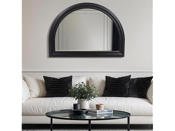 Howard Elliott Collection George Mirror, Rich Brown Lacquer Finish
