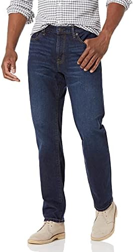 Amazon Essentials Men's Straight-Fit Stretch Jean, Indigo Wash, 28W x 30L