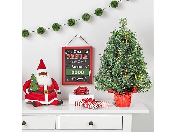 KISIQI Pre-lit Artificial Christmas Tree