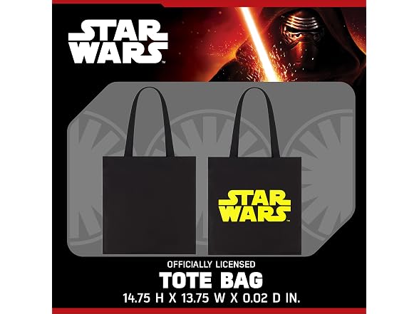 STAR WARS Tote Bag, Logo Travel Carryall 