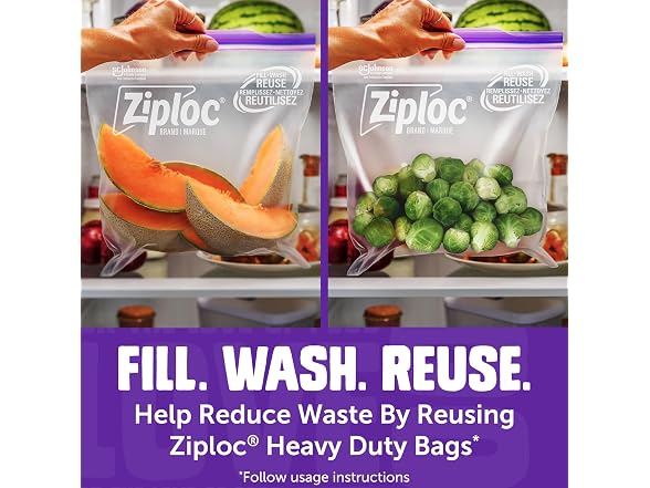 Ziploc Heavy Duty Gallon Storage Bags Bulk Bags