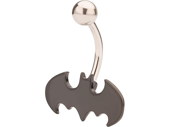 DC Comics Stainless Steel Batman Navel Ring