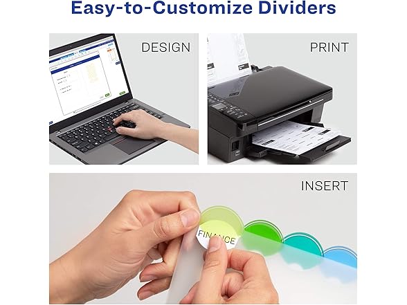 Avery Insertable Style Edge Plastic Dividers