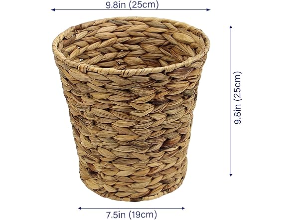 Casaphoria Water Hyacinth Garbage Basket