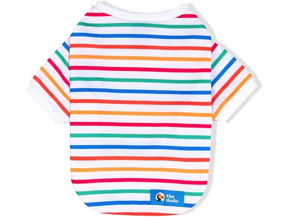 The Dodo Striped Crewneck Sweatshirt for Dogs, L