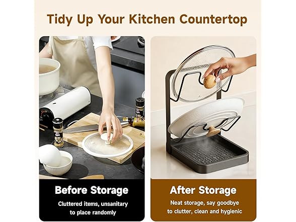 Pot Lid Storage Rack