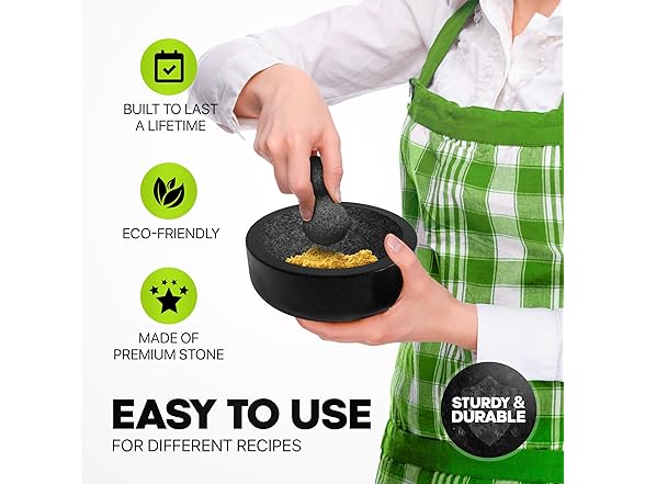Granite Mortar & Pestle Set