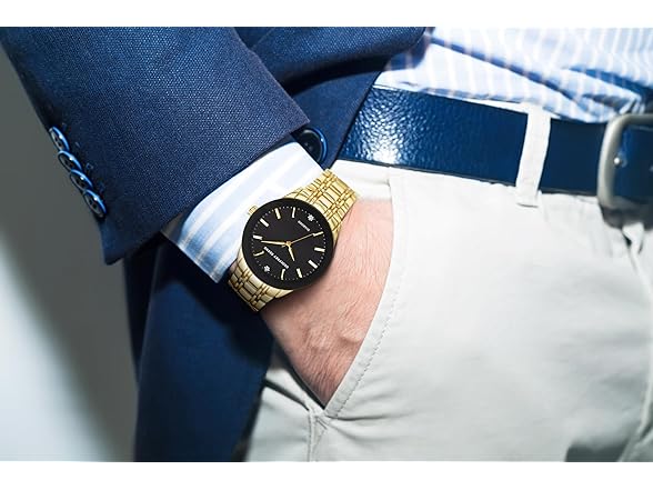 Geoffrey Beene Mens Stainless Steel Watch