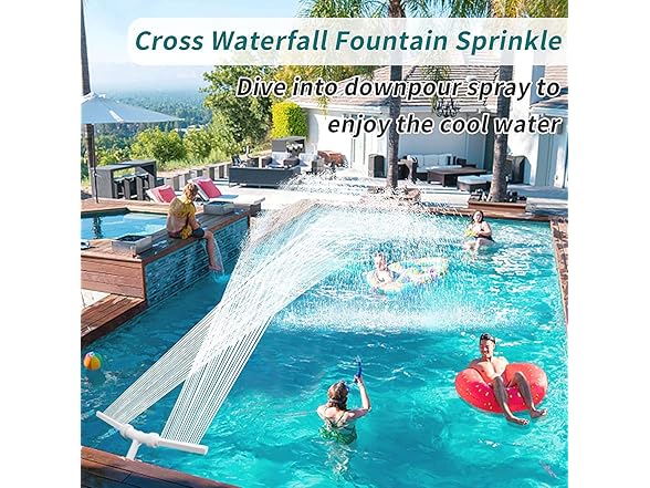 Swimming Pool Waterfall Fountain Sprayer