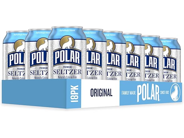 18PK Polar Seltzer Water Original, 12 fl oz