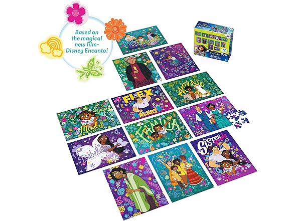 Spin Master Games, Disney Puzzles, Encanto 12-Pack
