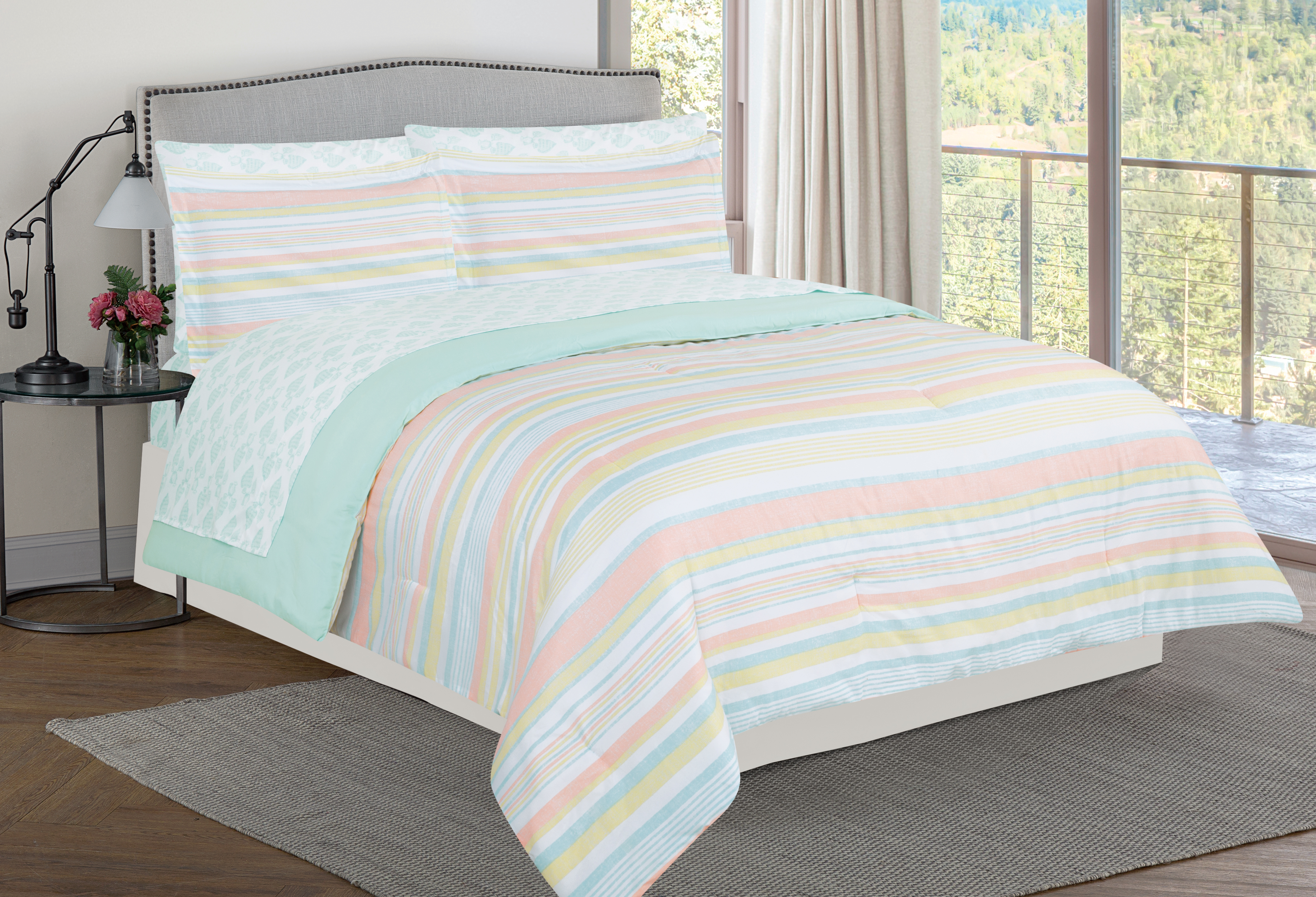 7-PC Reversible Coastal Bed-in-a-Bag Set - Gallery 4