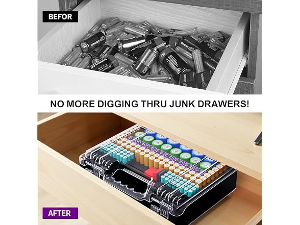 Tututry Battery Organizer Box 262-Count