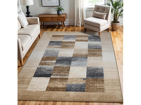 Superior 9'x12' Lockwood Rustic Non-Slip Indoor Area Rug