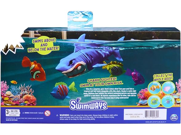 SwimWays Rainbow Reef Shark Toy