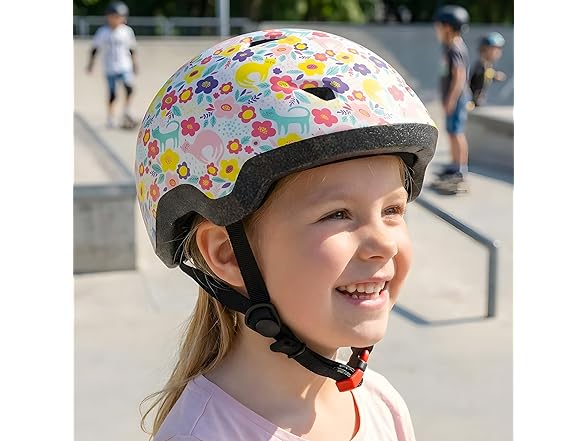 Flower Kitten Kids/Toddler Bike Helmet