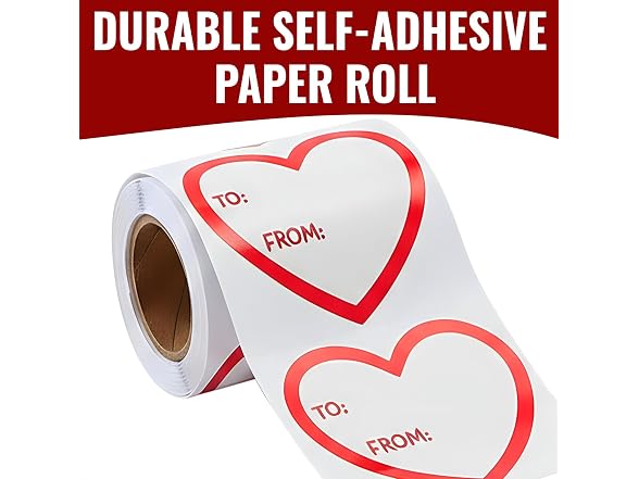 Fun Express 2 1/2" Valentine's Day Heart to/from Heart Sticker
