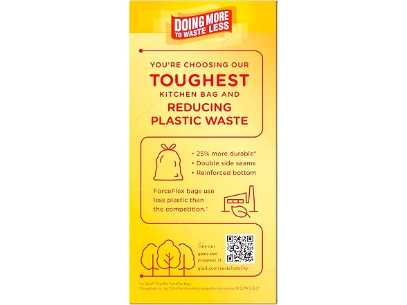 Glad ForceFlex MaxStrength Tall Kitchen