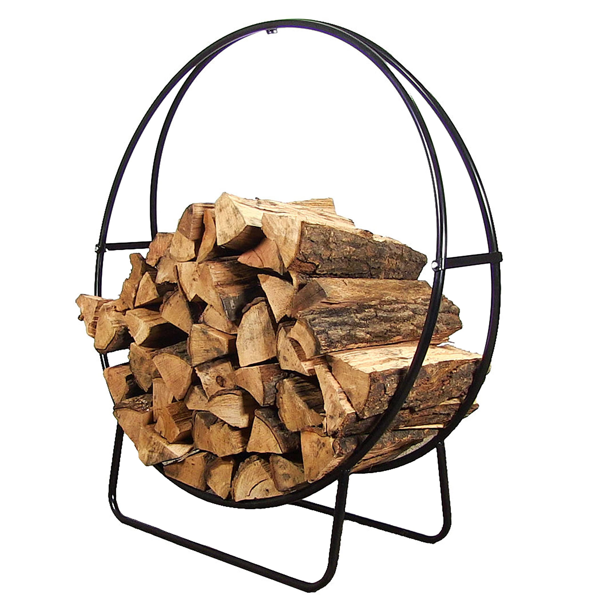 Sunnydaze Décor 24" Firewood Log Hoop - Gallery 9